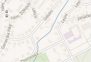 Údolní v obci Liberec - mapa ulice
