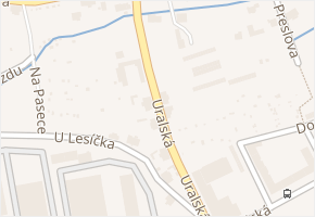 Uralská v obci Liberec - mapa ulice