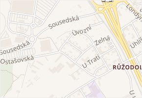 Úvozní v obci Liberec - mapa ulice