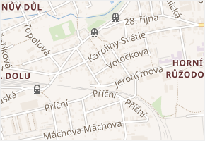 Úzká v obci Liberec - mapa ulice