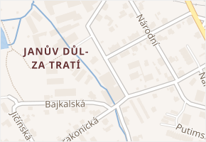 V Horkách v obci Liberec - mapa ulice