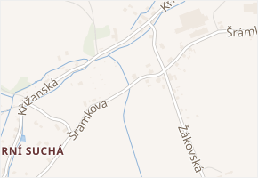 V Závětří v obci Liberec - mapa ulice