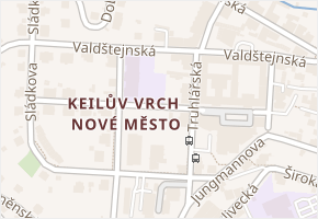 Valdštejnská v obci Liberec - mapa ulice