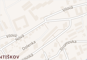 Vilová v obci Liberec - mapa ulice