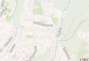 Vnislavova v obci Liberec - mapa ulice