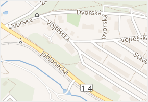 Vojtěšská v obci Liberec - mapa ulice