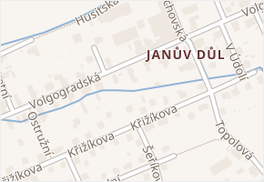 Volgogradská v obci Liberec - mapa ulice