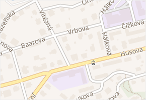 Vrbova v obci Liberec - mapa ulice