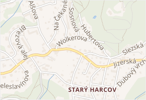 Wolkerova v obci Liberec - mapa ulice