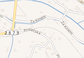 Za Kinem v obci Liberec - mapa ulice