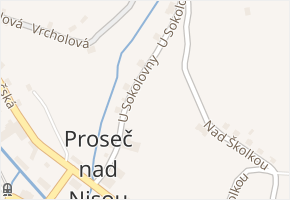 Za Tratí v obci Liberec - mapa ulice