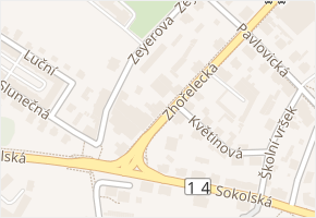 Zeyerova v obci Liberec - mapa ulice