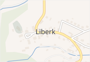 Liberk v obci Liberk - mapa části obce
