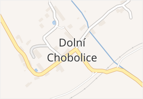 Dolní Chobolice v obci Liběšice - mapa části obce