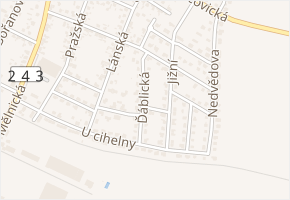 Ďáblická v obci Líbeznice - mapa ulice