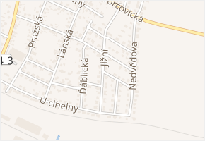 Jižní v obci Líbeznice - mapa ulice