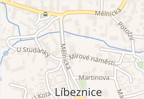 Mělnická v obci Líbeznice - mapa ulice
