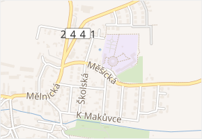 Měšická v obci Líbeznice - mapa ulice