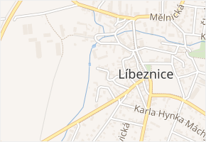 Na skalce v obci Líbeznice - mapa ulice