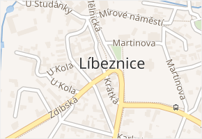 Srbovka v obci Líbeznice - mapa ulice