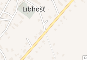 Libhošť v obci Libhošť - mapa části obce