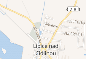 Mánesova v obci Libice nad Cidlinou - mapa ulice