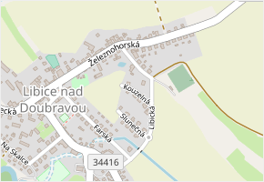 Kouzelná v obci Libice nad Doubravou - mapa ulice