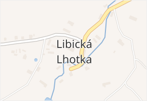 Libická Lhotka v obci Libice nad Doubravou - mapa části obce
