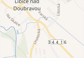 Zadní v obci Libice nad Doubravou - mapa ulice
