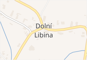 Dolní Libina v obci Libina - mapa části obce