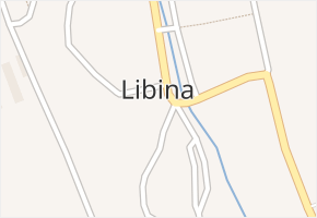 Libina v obci Libina - mapa části obce