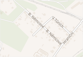 B. Němcové v obci Libiš - mapa ulice