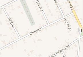 Dlouhá v obci Libiš - mapa ulice