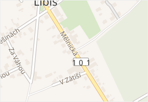 Mělnická v obci Libiš - mapa ulice