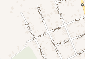 Nová v obci Libiš - mapa ulice