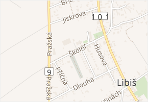 Školní v obci Libiš - mapa ulice