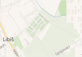 U Zahrádek v obci Libiš - mapa ulice