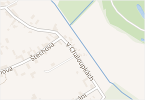 V Chaloupkách v obci Libiš - mapa ulice