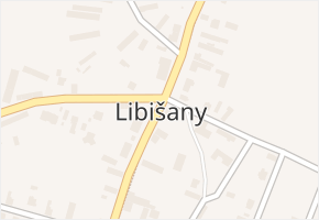 Libišany v obci Libišany - mapa části obce