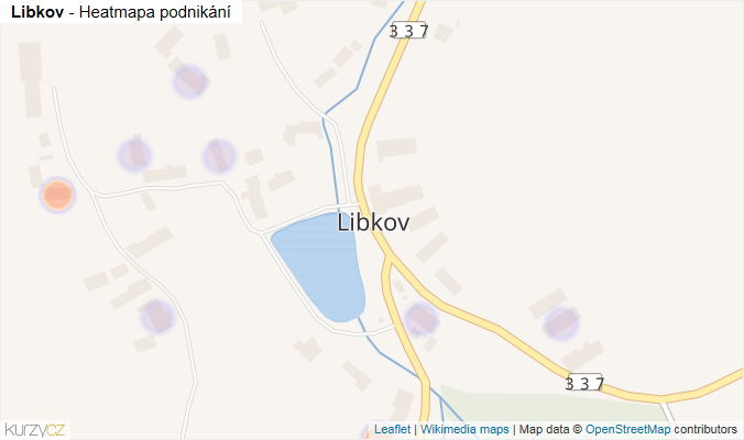 Mapa Libkov - Firmy v části obce.