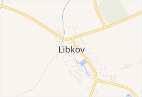 Libkov v obci Libkov - mapa části obce