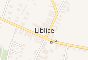 Liblice v obci Liblice - mapa části obce