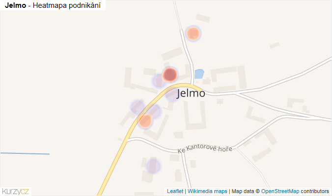 Mapa Jelmo - Firmy v části obce.