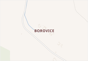 Borovice v obci Libníkovice - mapa části obce