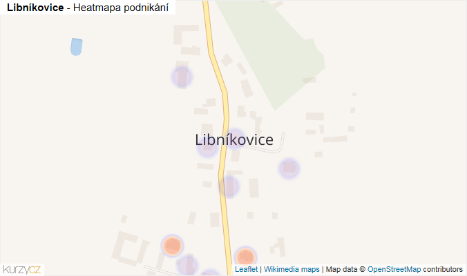 Mapa Libníkovice - Firmy v části obce.