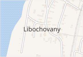 Libochovany v obci Libochovany - mapa části obce