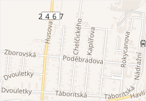 Chelčického v obci Libochovice - mapa ulice