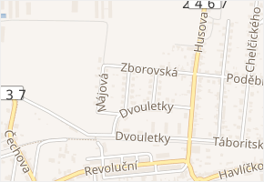 Družstevní v obci Libochovice - mapa ulice