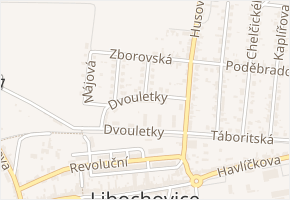 Dvouletky v obci Libochovice - mapa ulice