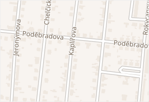 Kaplířova v obci Libochovice - mapa ulice